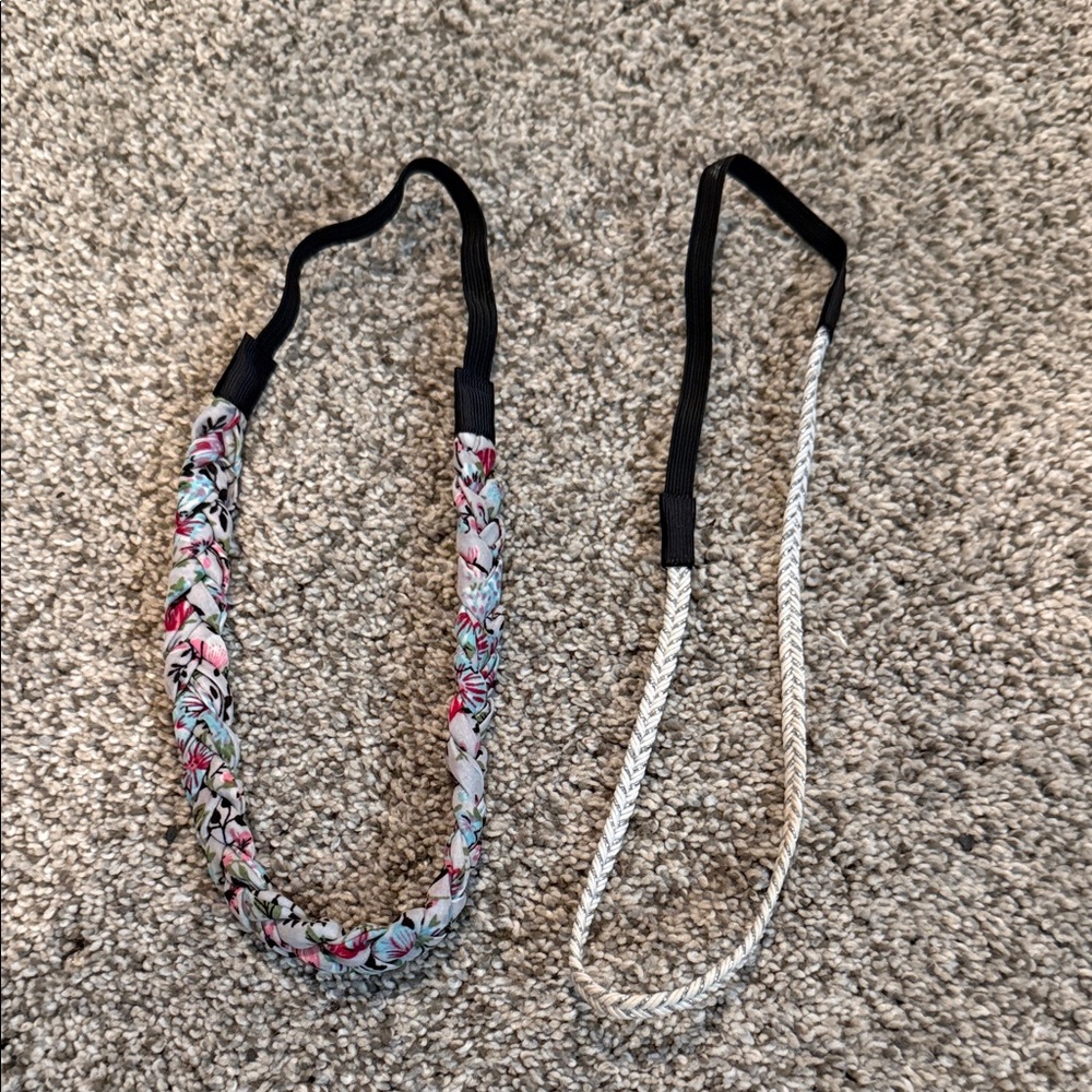 Floral and Braided Headband Set